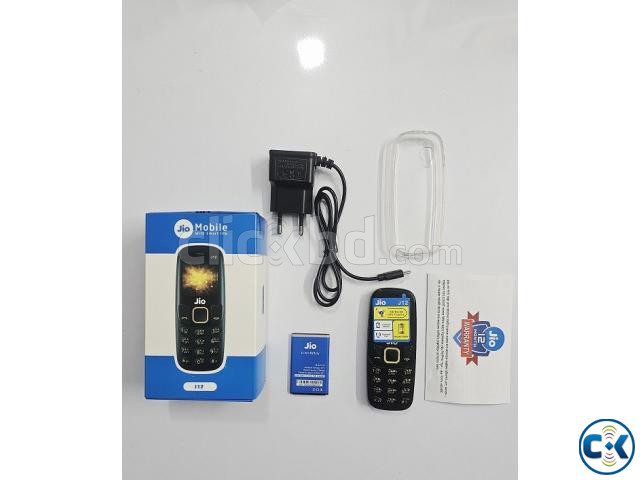 Jio J12 Mini Button Phone Dual Sim With Cover Black large image 1