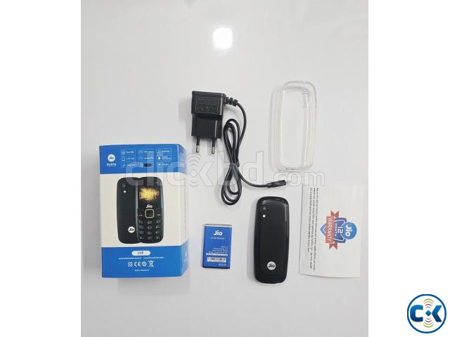 Jio J12 Mini Button Phone Dual Sim With Cover Black large image 2