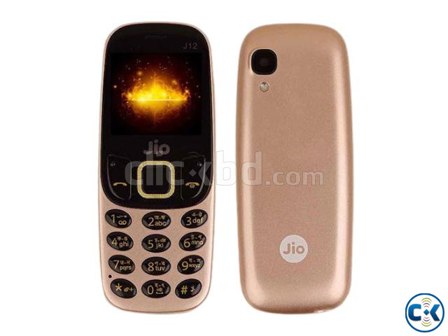 Jio J12 Mini Phone Dual Sim Cover Gold large image 0