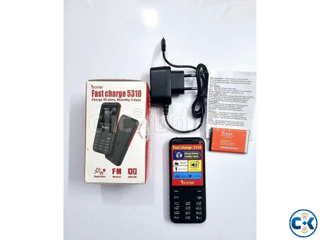 Bontel 5310 Dual Sim First Charging Phone With Warranty large image 1