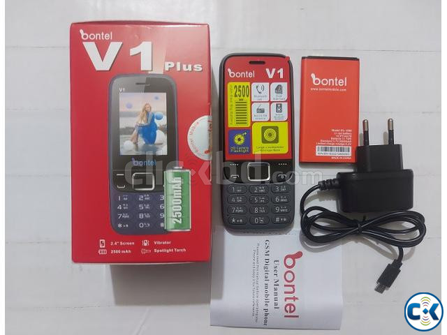 Bontel V1 Plus 2500mAh Battery Feature Phone large image 4