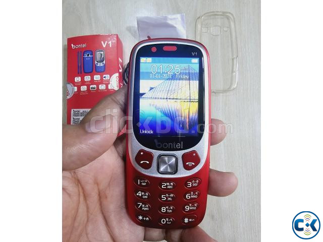 Bontel V1 Ultra Slim Phone Metal Body With Cover Warranty large image 3