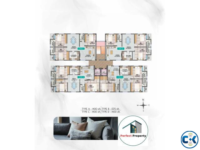 READY FLATS AT BANASREE C BLOCK AT1550 SFT SALE large image 1