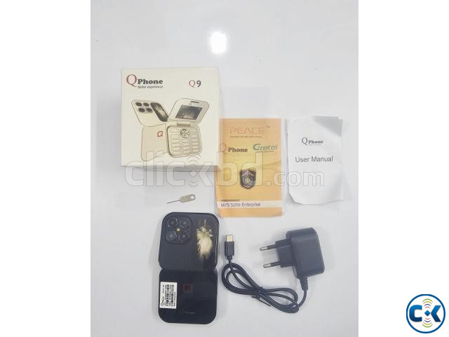 Qphone Q9 Folding Phone Black large image 1