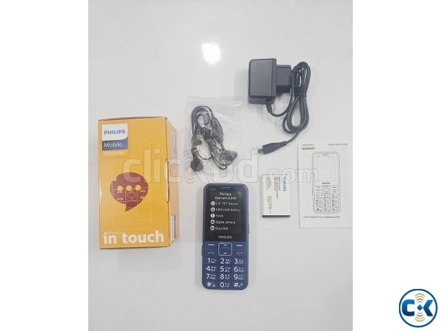 Philips E209 Button Phone Dual Sim Black large image 1