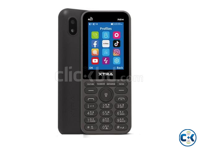 XTRA R24 4G Button Phone Dual Sim Black large image 0
