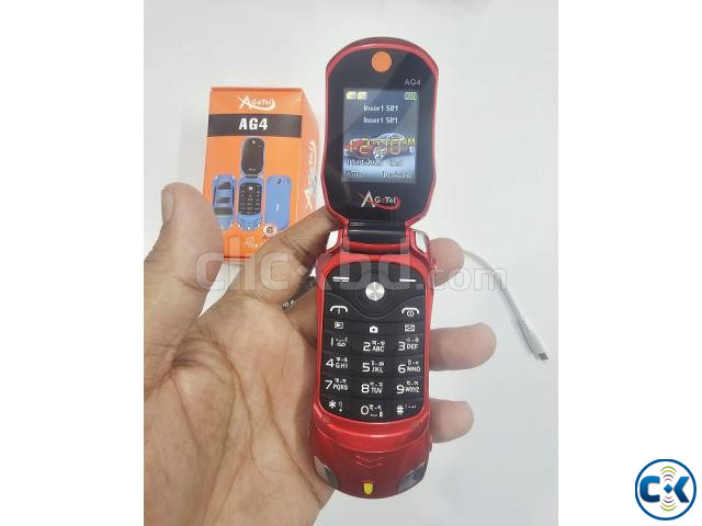 Agetel AG4 Car Shape Phone Dual Sim Red large image 3