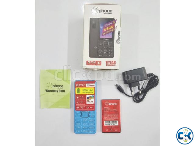 Gphone Gp37 Phone Four Sim 3500mAh Blue large image 0