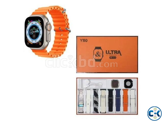Y80 Ultra Smartwatch Bluetooth Call With 8 Strap large image 0