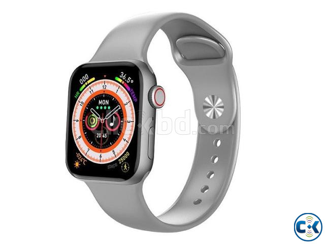 HW68 Mini Smartwatch Calling With 3 Srtip - Silver large image 0