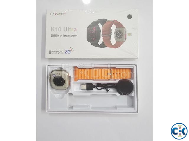 K10 Ultra Smartwatch Camera Single Sim Orange large image 1