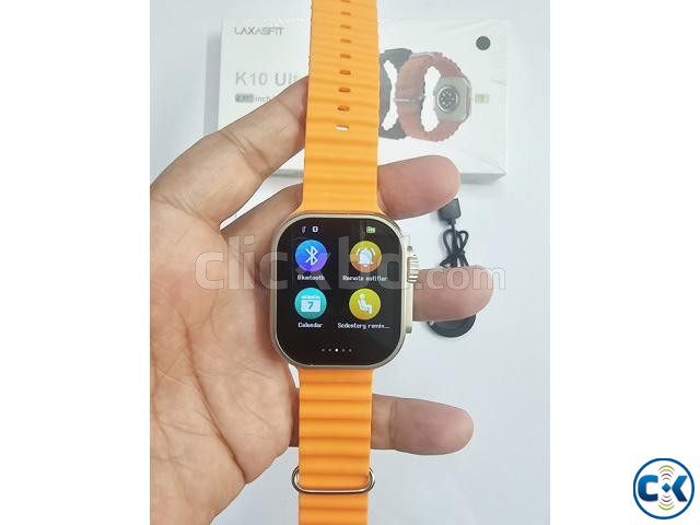 K10 Ultra Smartwatch Camera Single Sim Orange large image 3