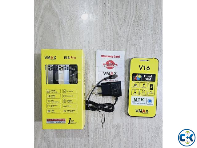 Vmax V16 Pro Feature Phone 3.5 inch Display Gray large image 1