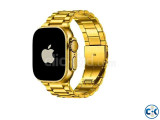 A2858 Ultra Smartwatch A-pple Logo Strip - Gold Edition