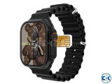 Laxasfit K10 Ultra Smart Watch Single Sim - Black