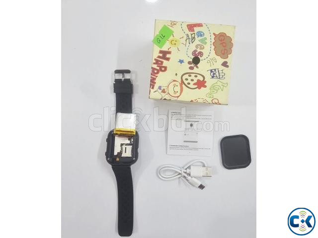 Q16 Kids GPS Calling Smartwatch Singel Sim Camera Black large image 2