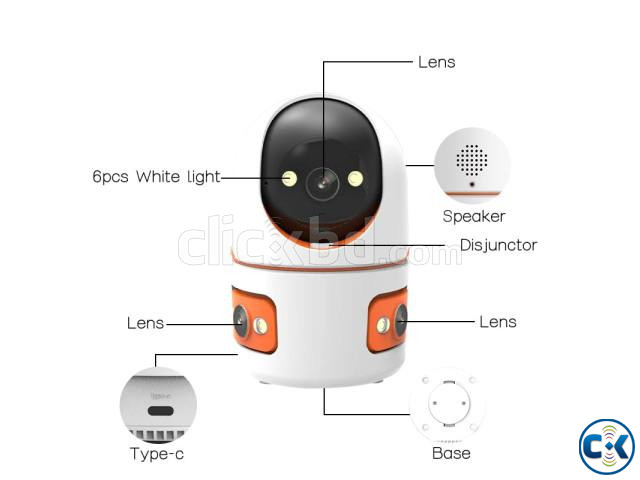V380 Pro Triple Lans Wifi ip Camera 3MP large image 0