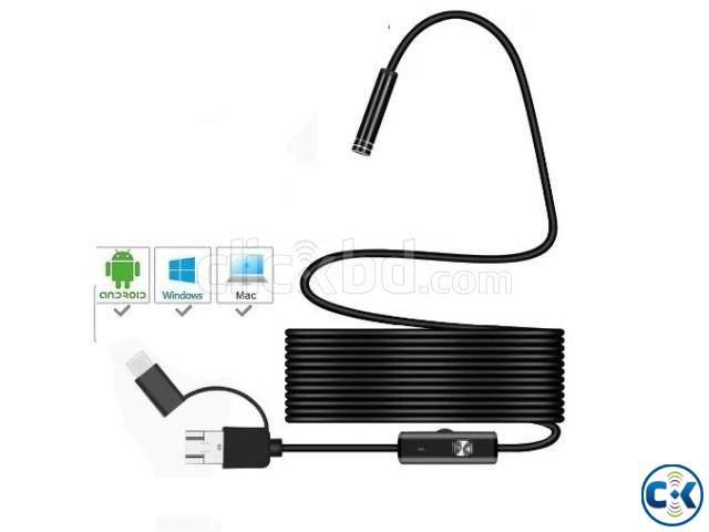 Y101 3 in 1 inspection Endoscope Camera 5 Meter Waterproof large image 0