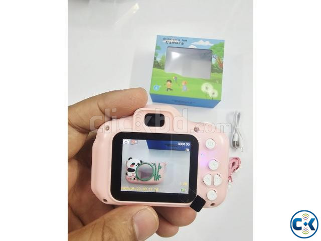 X28 Kids Dual Lens Digital Camera With Case Pink large image 3