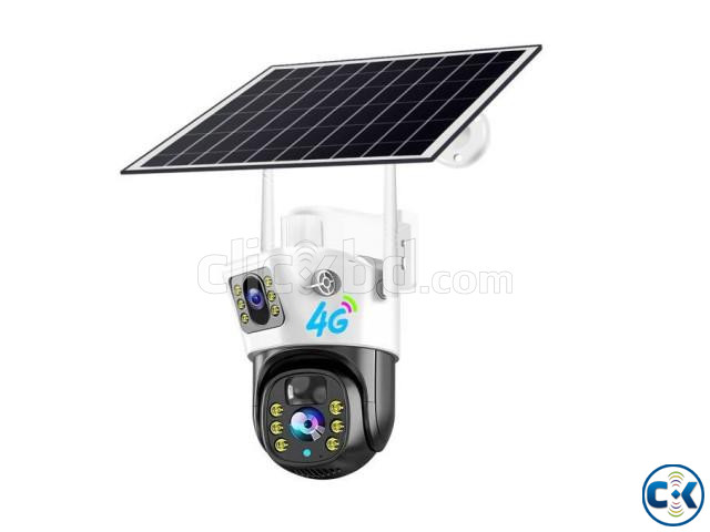 P6A Solar V380 4G Sim Dual Lens WiFi Camera 1200mAh large image 0