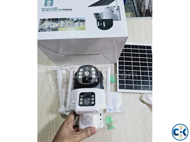 P6A Solar V380 4G Sim Dual Lens WiFi Camera 1200mAh large image 4