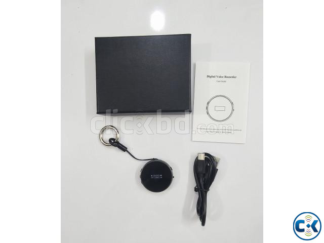 AR34 Mini Round Digital Voice Recorder 16GB LED Display large image 1