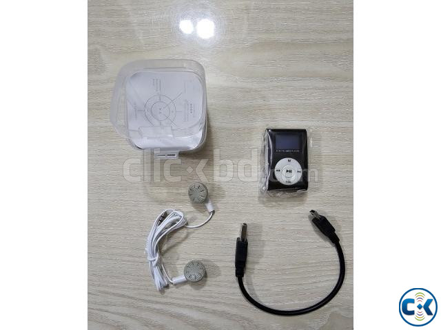 AR02 Mini MP3 Player With Display Black large image 2