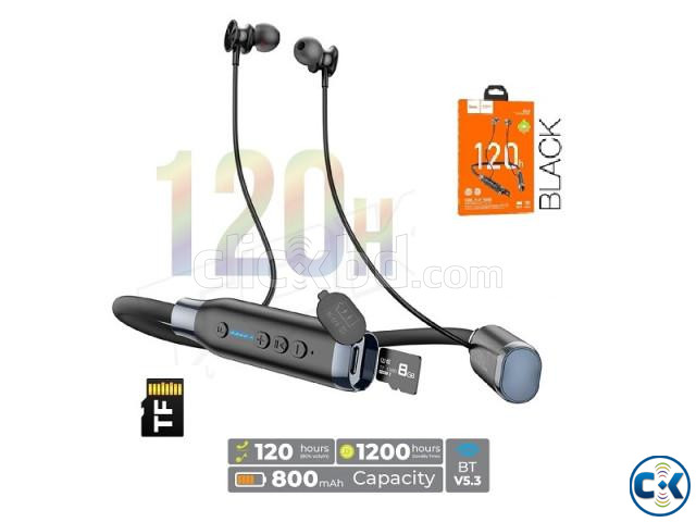 HOCO ES62 Magnetic Sports Earphones 120 Hours With TF Card large image 0