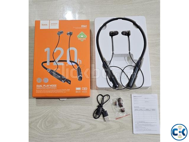 HOCO ES62 Magnetic Sports Earphones 120 Hours With TF Card large image 1