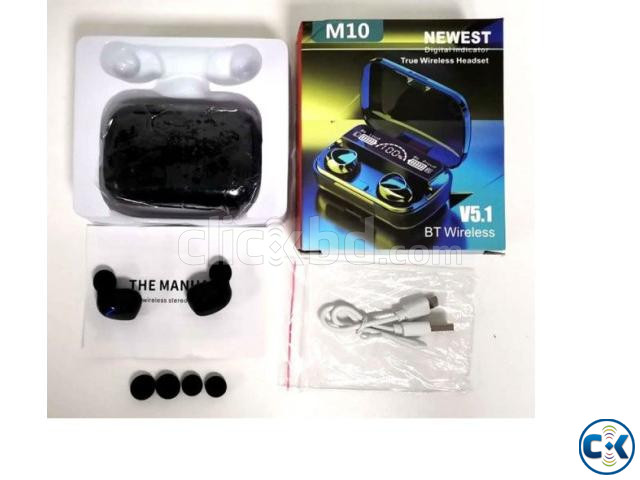M10 TWS Wireless Bluetooth Earbuds Headphone large image 1