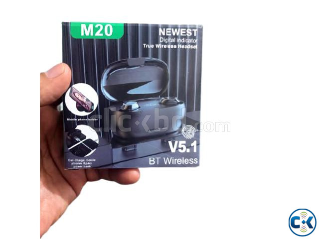M20 TWS Wireless Bluetooth Touch LCD Display Headsets large image 0