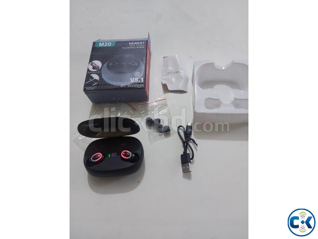 M20 TWS Wireless Bluetooth Touch LCD Display Headsets large image 2