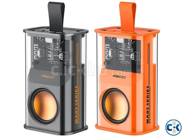 RECCI RSK-W30 Transparent Wireless Speaker With RGB Light large image 2