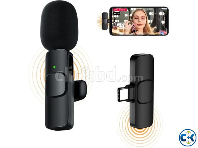 K8 Wireless Clip Microphone For Lighting Rechargeable large image 0