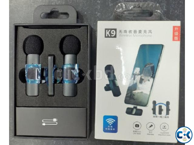 K9 Rechargeable Dual Wireless Microphone large image 2