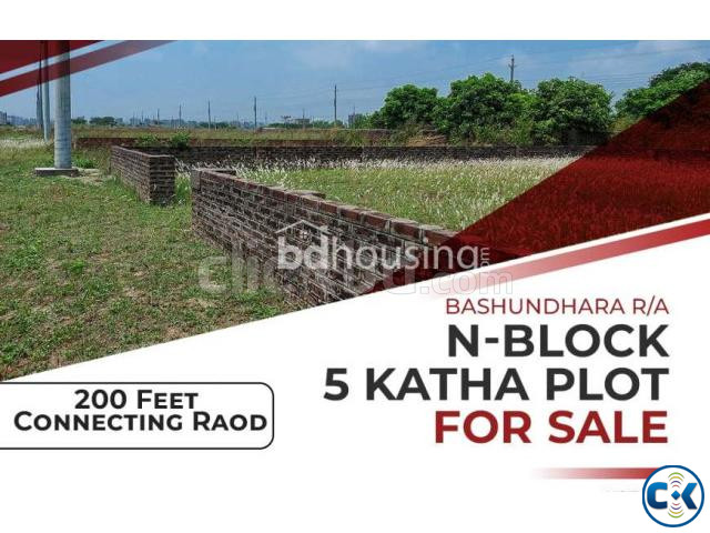 4 Katha Plot M Block Basundhara R A প্লট বিক্রি হবে large image 0