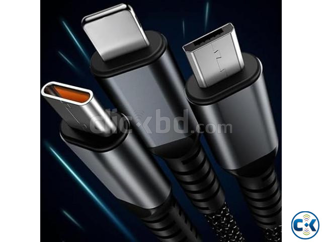 3-IN-1 SUPER FAST CHARGING CABLE 100W  large image 0