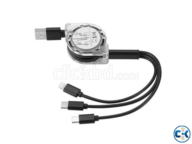 3 in 1 Roll On Charging Cable large image 1