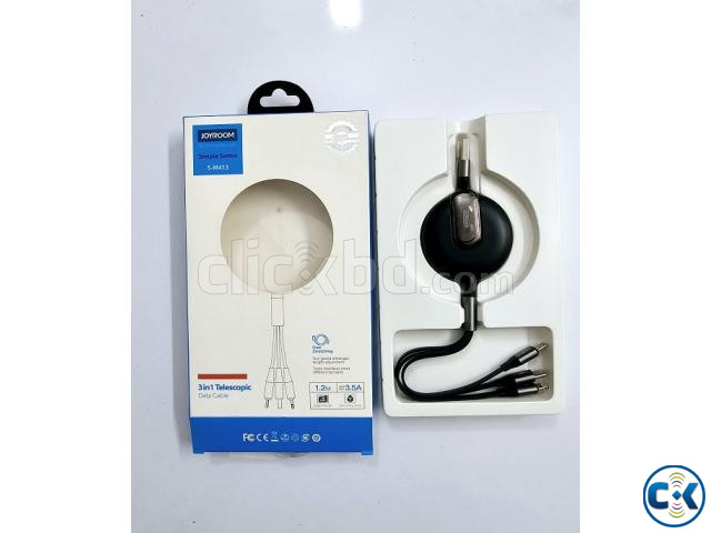 Joyroom 3 in 1 Telescopic Data Cable large image 1