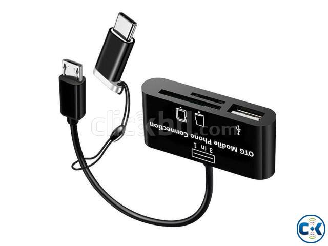 3 In 1 Mobile OTG Card Reader large image 0
