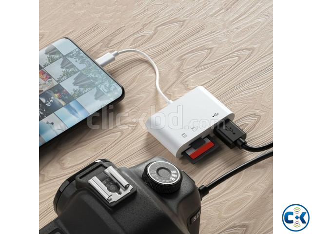 3 in 1 OTG Type C Card Reader HUB large image 4