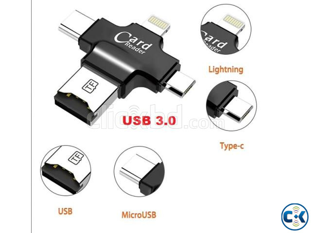 4 in 1 OTG Card Reader For All Mobile And Pc large image 2
