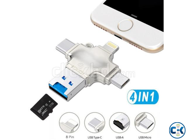 4 in 1 OTG Card Reader For Andrid Phone And PC large image 0