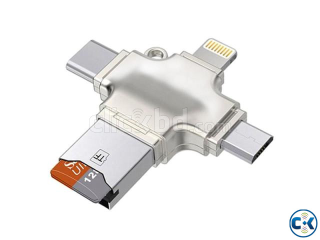 4 in 1 OTG Card Reader For Andrid Phone And PC large image 1