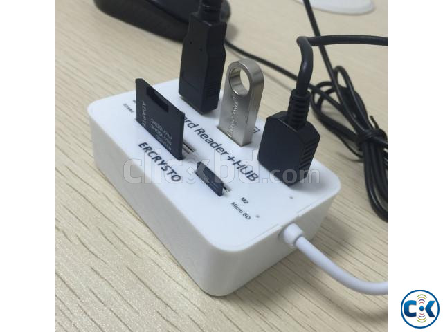 7 In 1 Card Reader With 3 USB Hub large image 2