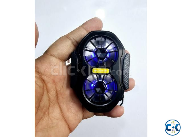 FS01 Dual Fan Dual Battery Rechargeable Mobile Phone Cooler large image 3