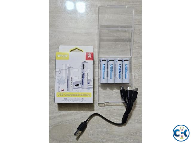 AiVR AA Rechargeable Battery 2550mAh Charger Battery 4pc large image 4