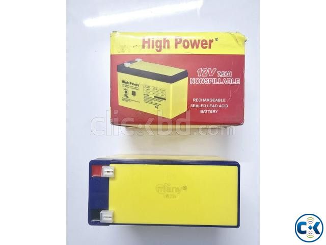 12V Battery 7.5AH Rechargeable large image 3