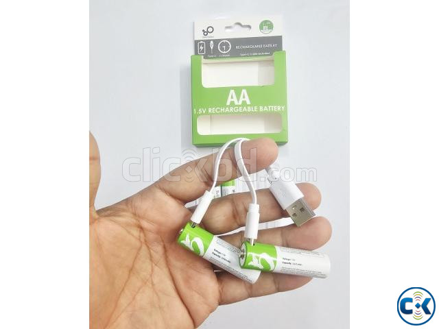 Lithium AA Batteries Rechargeable 2600mAh Battery 4Pcs large image 4