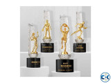 Crystal Soccer Basketball Game Resin Metal Crystal Trophy Aw